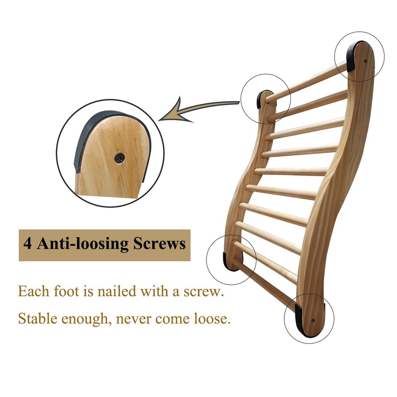 NUIBY Non-Toxic Cedar Sauna Backrest for Barrel or Infrared Sauna,