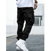 JEMLDL Joggers for Men Elastic Waist Drawstring with Flap Pockets