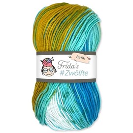 Frida's Wollhaus Frida's 100 g #Twelfth Batik Gradient Yarn, Anti-pilling Knitting, Crochet Wool Yarn, 26 Colours (1059)