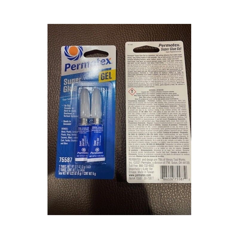 Super Glue Permatex 2-Pack SUPER GLUE GEL | PREMIUM FAST