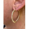 Harlembling 14k Gold Plated Solid 925 Sterling Silver Big CZ