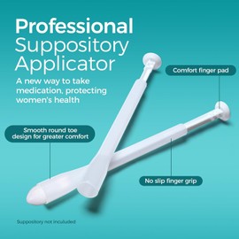 Dizzily 30 Pack Disposable Vaginal Suppository Applicators for Women, Individually Wrapped, Hygienic - Fits Most Boric Acid Suppositories, Pills, Tablet, Cap-sules and Feminine Care Applicator