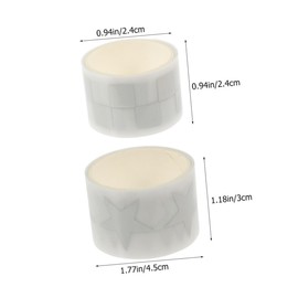 DOITOOL 2 Rolls Reflective Star Check Pattern Heat Transfer Vinyl Film of DIY Iron Clothing Tape for Fashionable Fabric Decoration