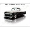1957 Ford F100 Pickup Truck New Metal Sign: Pristine Restoration!