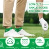 ShinyMatch 10 Pairs Men's Golf Socks Novelty Athletic Low Cut