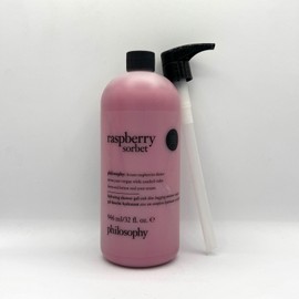 Philosophy Raspberry Sorbet Hydrating Shower Gel Sealed + Pump | 32 oz
