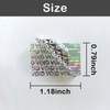 1.18X0.79 inch Silver High Security Sticker Hologram Tamper Evident Seal