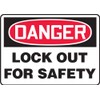 ACCUFORM OSHA Danger Safety Sign: Lock Out (MLKT104VS)