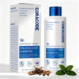 Folliculitis Shampoo for Itchy, Flaky Scalp - Purifying Formula for a Soothed, Balanced Scalp & Oily Scalp Care, Men & Women, 10.58 Fl Oz (2)