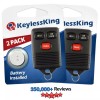 KeylessKing* 2 Replacement Remote Key Fob for 1994 1995 1996