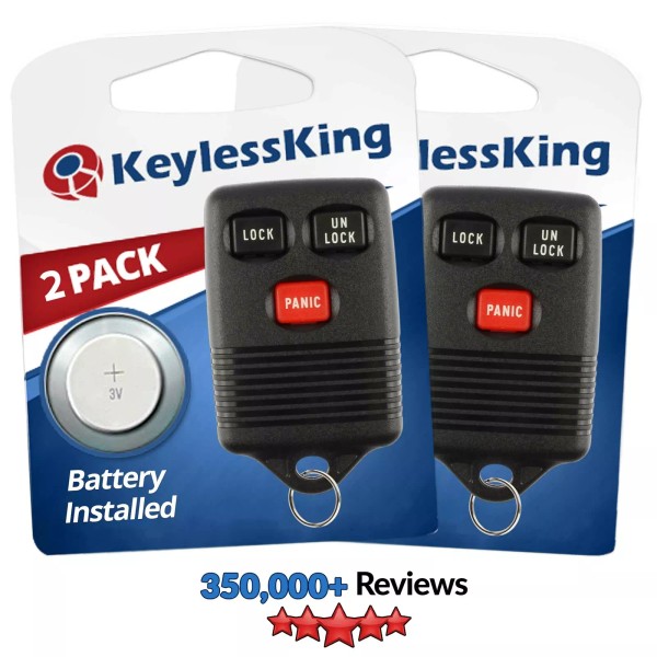 KeylessKing* 2 Replacement Remote Key Fob for 1994 1995 1996