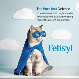 Felisyl L-Lysine Gel for Cats & Kittens (5oz) – Immune System, Respiratory & Eye Health Support. Reduces Sneezing, Runny Nose & Watery Eyes. Daily Salmon-Flavor Supplement – Made in USA