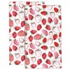 Wotinsi Beautiful Strawberries Hand Towels for Bathroom Set of 2