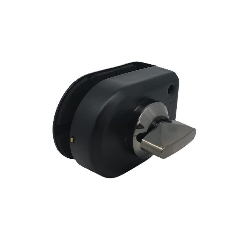 Ranbo Frameless Swinging Door Floor Bolt Lock, No-Drill, 304 Stainless