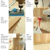 CESFONJER Dowel Pin Center Woodworking Alignment Tool Points Marker Drill
