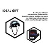 Kiddimoto KMH044M - Fahrrad Skater Helm für Kinder Black Goggle,