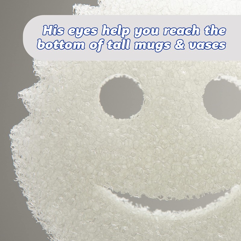 Scrub Daddy Sponge - Dye Free - Scratch-Free Scrubber for