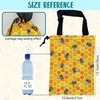 KXWQTRDD Car Trash Bag Watercolor Honeycomb and Bees Leak-Proof Waterproof