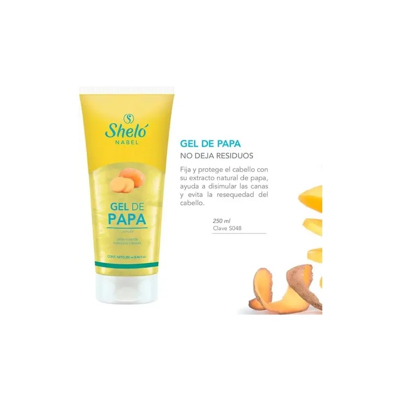 3 Pzs Gel De Papa Shelo Nabel 250ml Extra Fijacion