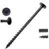 binifiMux Black Construction Lag Screws, T30 Decking Screws, #14 x