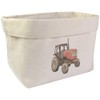 Large 'Rustic Old Farm Tractor' Canvas Organiser/Storage Bag (OR00032856)