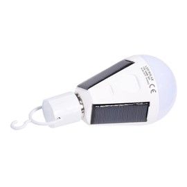 Solar Panel LED Light Bulb - Portable Emergency Lamp, 12W, for Hiking, Camping, and Outdoor Activities (12W)