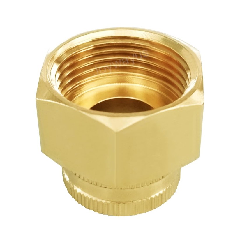 Joywayus Brass Swivel Pipe Fitting 3/4"GHT x 1"NPT Double Female
