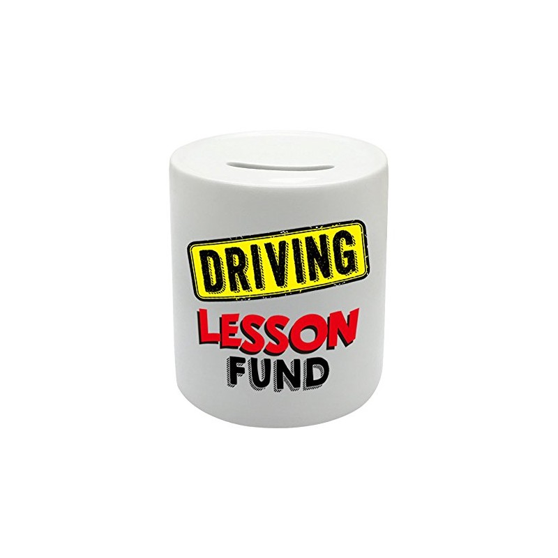 Coralgraph Inc BS053 DRIVING LESSON FUND Novelty Gift Printed Ceramic
