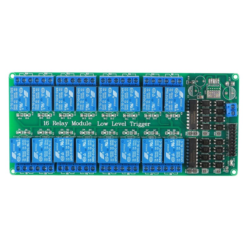 ALAMSCN 16 Channel DC 5V Relay Module with Optocoupler Low
