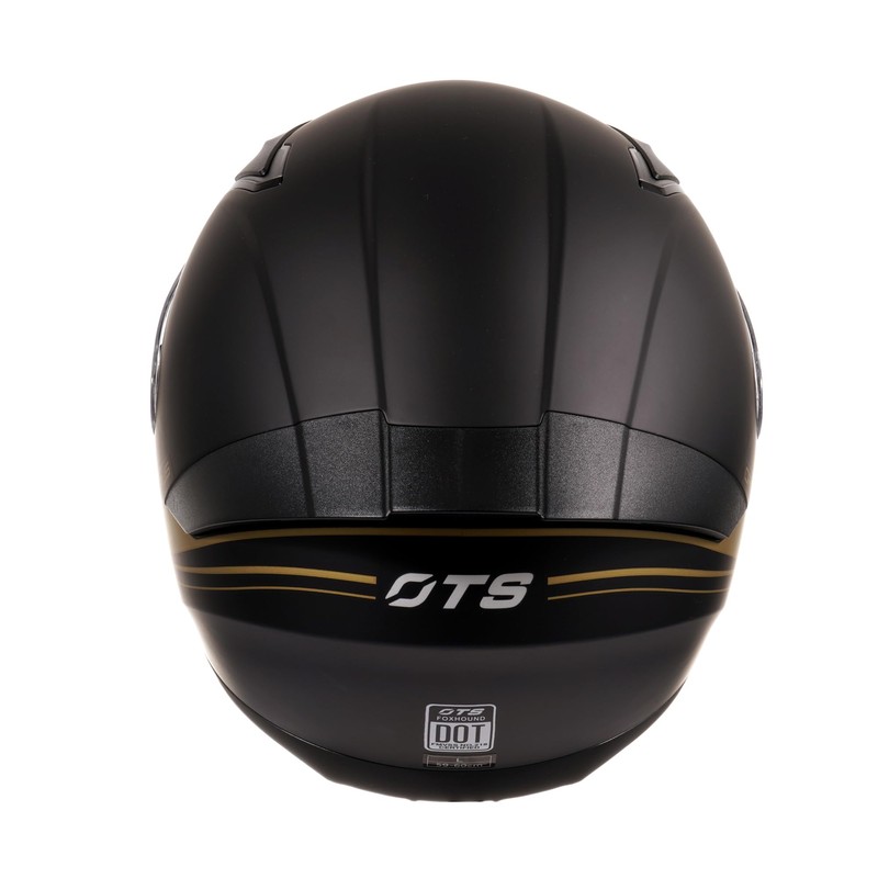 OTS Dual Clear & Tinted Visor Full Face DOT Motorcycle