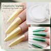 Pearl White Nail Chrome Powder Rubbing Glitter Metallic Mirror Effect