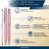 Lanier Matt Pink 4G Ballpoint Pen - Pink Accents and