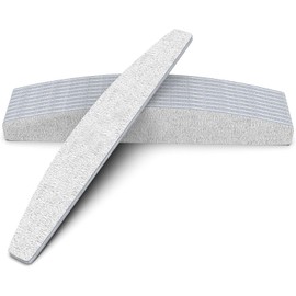 Red Ember Professional Nail Files | 12 Pcs Double Sided Emery Board | Nail Styling Tools for Natural, Gel, Acrylic Nails | Manicure & Pedicure Accessories | Coarse to Fine (Grey, Grit 100/100)