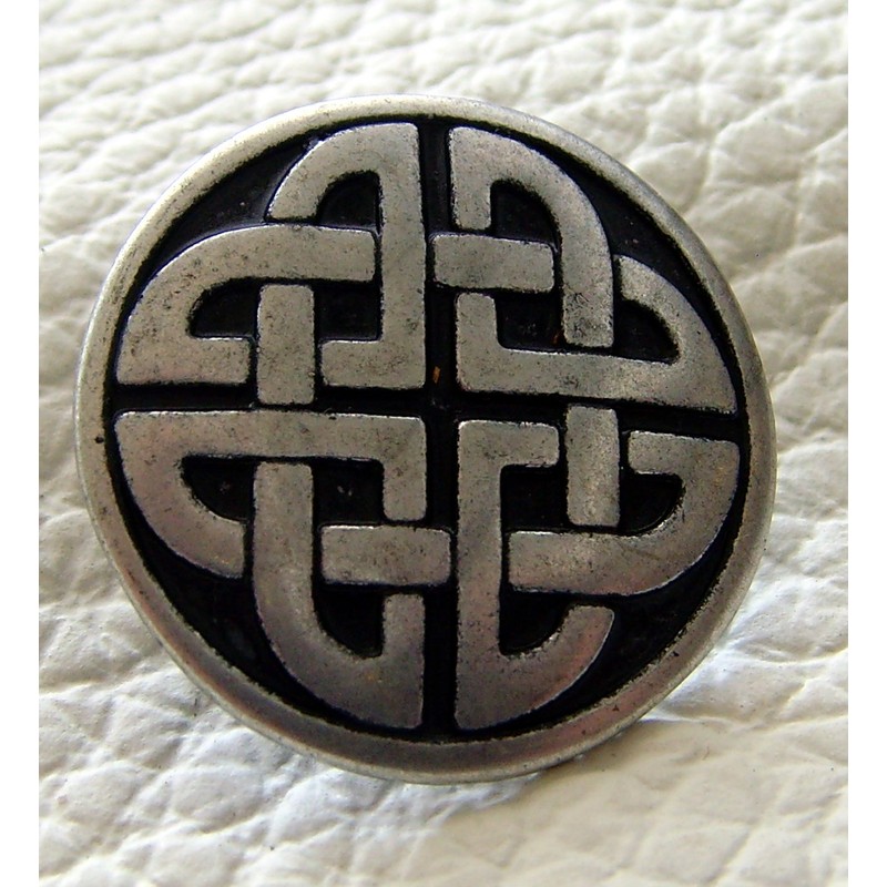 Leather Biker Wallet Leather Celti Knot Silver Shaving