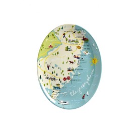 Galleyware Jersey Shore Melamine Platter, Medium, Multi