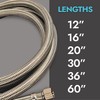 Flexible Braided Stainless Steel Water Supply Line 3/8" Comp x