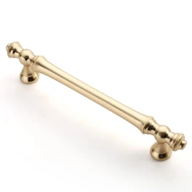 Asidrama 6 Pack 5 Inch(128mm) Brushed Brass Kitchen Cabinet Handles, Gold Cabinet Pulls Kitchen Cabinet Hardware for Cupboard Drawer Pulls