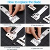 Youery Stainless Steel Ceramic Hob Scraper, Glass Scraper Including 20