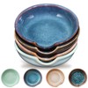4 Pack Ceramic Spoon Rest for Stove Top, Heat-Resistant Spoon