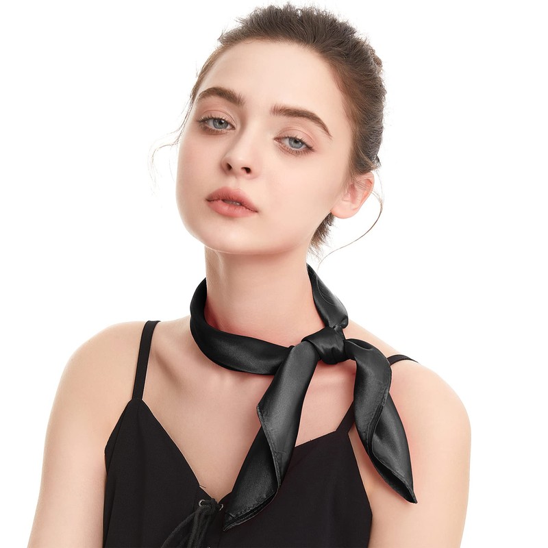 Zando Silk Head Scarf Wrap Neck Scarf Women Silk Feeling