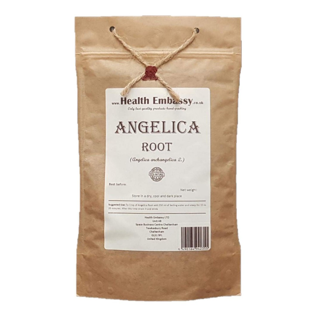 Angelica Root (Angelica archangelica L. - Radix Archangelicae) - Health Embassy - 100% Natural (100g)