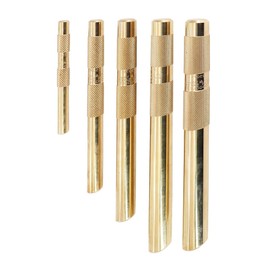 Generic 5 Piece Brass Drift Punch Set，Hand Tool Punches,Tools for Home use, 5/8in,1/4in,3/4in, 1/2in, 3/8 in,25073 25074 25075 25076 25077 Replace 67003, JJ777-3
