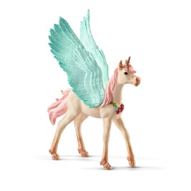 Schleich bayala, Unicorn Toys for Girls and Boys, Decorated Baby Unicorn Pegasus Toy Figurine, Ages 5+