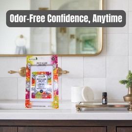 Great Scents Pre-Poo Toilet Spray 2 Pack, Twisted Citrus Scent 0.67 fl oz – Travel Size Odor Eliminator with Essential Oils Bathroom Air Freshener + BONUS Barra de Arco-Íris de Coco