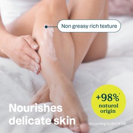 ATTITUDE Body Cream for Sensitive Skin with Oat, EWG Verified, Dermatologically Tested, Vegan, Fresh Apple Scent, 8 Fl Oz