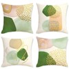 Throw Pillow Case Cushion Cover Set of 4 Linen Square