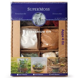 SuperMoss (90424) Desert Terrarium DIY Kit – Build Your Own Mini Desert Garden – Perfect Home Decor and Thoughtful Gifts for Plant Lovers, Appx 4 Oz