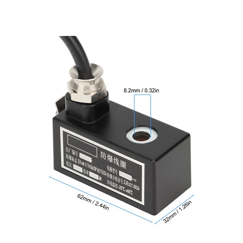 Solenoid Valve Coil Explosion Proof Strong Conductivity CT4 Pneumatic Solenoid