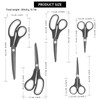 KUONIIY Scissors Ultra Sharp Titanium Blades Soft Comfort-Grip Handles Multi-Purpose