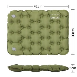 ONTYZZ Inflatable Seat Cushion Lightweight Seat Pad Stadium Seat CushionTravel Waterproof Air Cushion for Hiking Office Airplane Stadium, Green